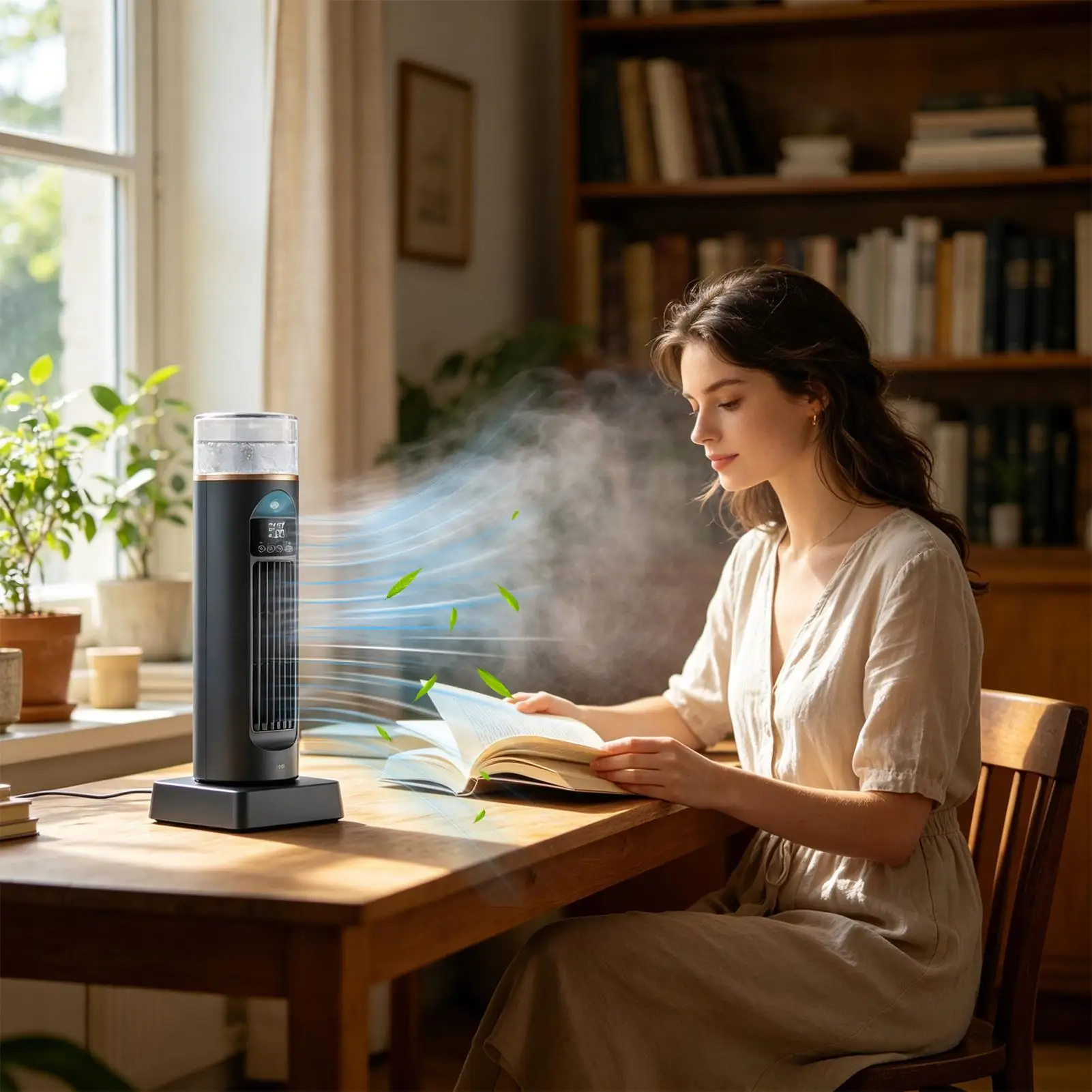 Oscillating Tower Fan Quiet Cooling With Timer Tall Tower Fan Personal Air Conditioner For Home Bedroom Living Room Kitchen