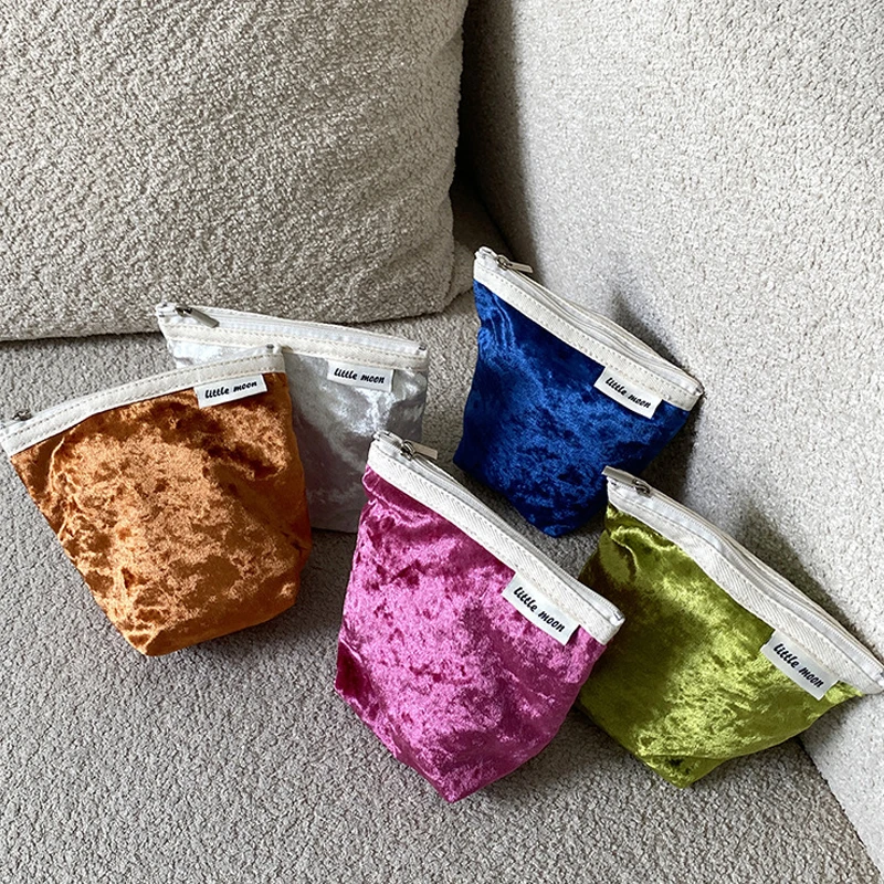 Portamonete da donna Tinta unita Borse cosmetiche versatili di alto livello Auricolari Rossetto Cambio di carte Borse portaoggetti di alta qualità