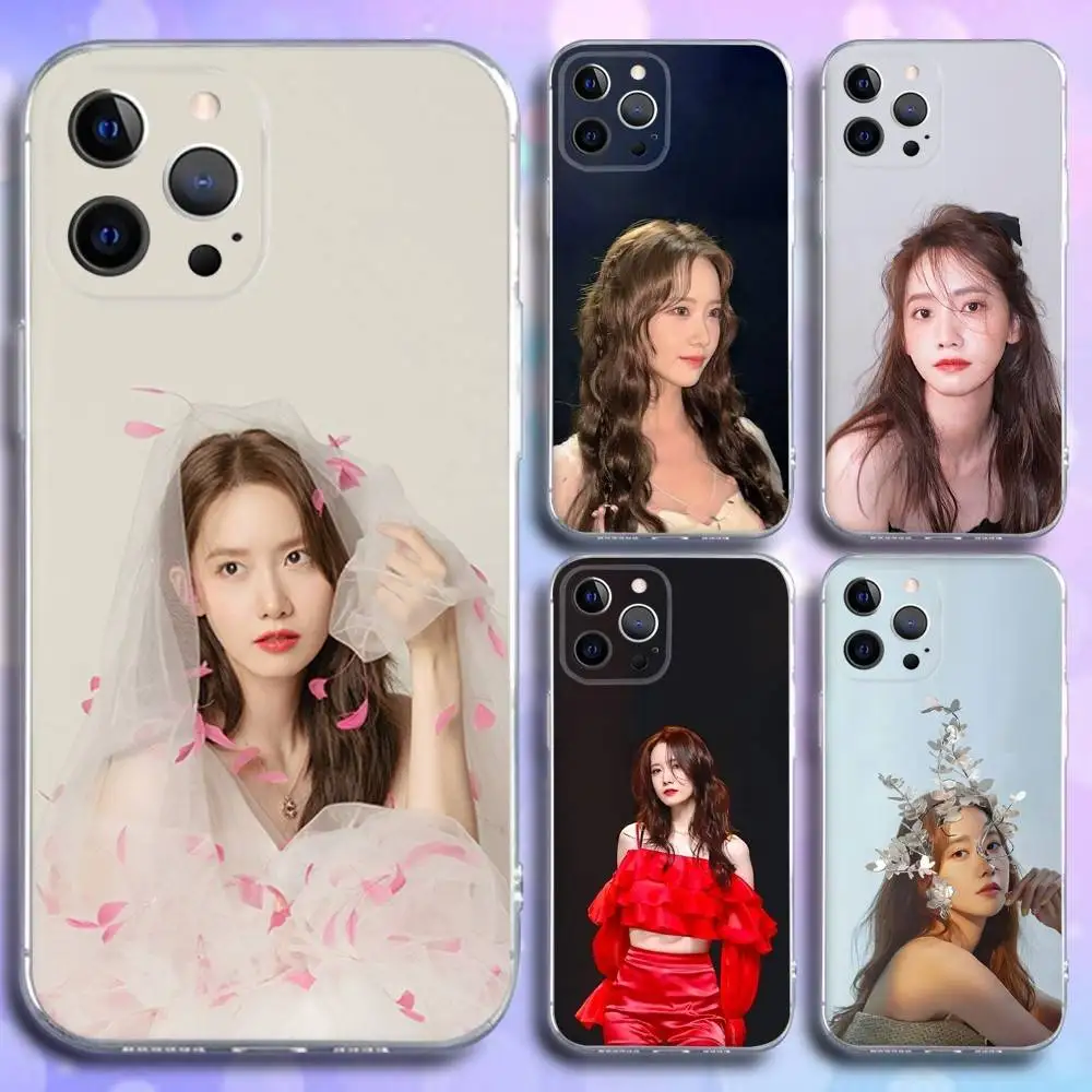 

Singer I-Im Yoon-ah Phone Case For iPhone 16e,16,15,14,13,12,11 Plus,Pro,Max,XR,XS,X,Plus,SE,Mini Transparent Soft Cover