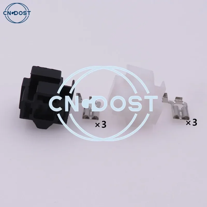 

1 Set 3 Pin H4 Lamp Holder Plug Automobile Parts AC Assembly Car Plastic Housing Unsealed Headlights Wiring Connector