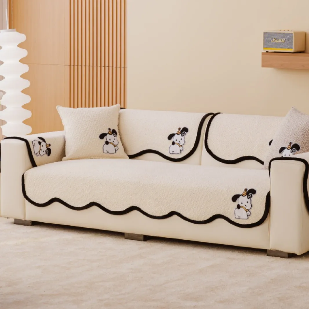 Irregular Chenille Soft Couch Universal Non Slip Anti Cat Scratch Chair Cushion Armrest Back Towel for Living Room