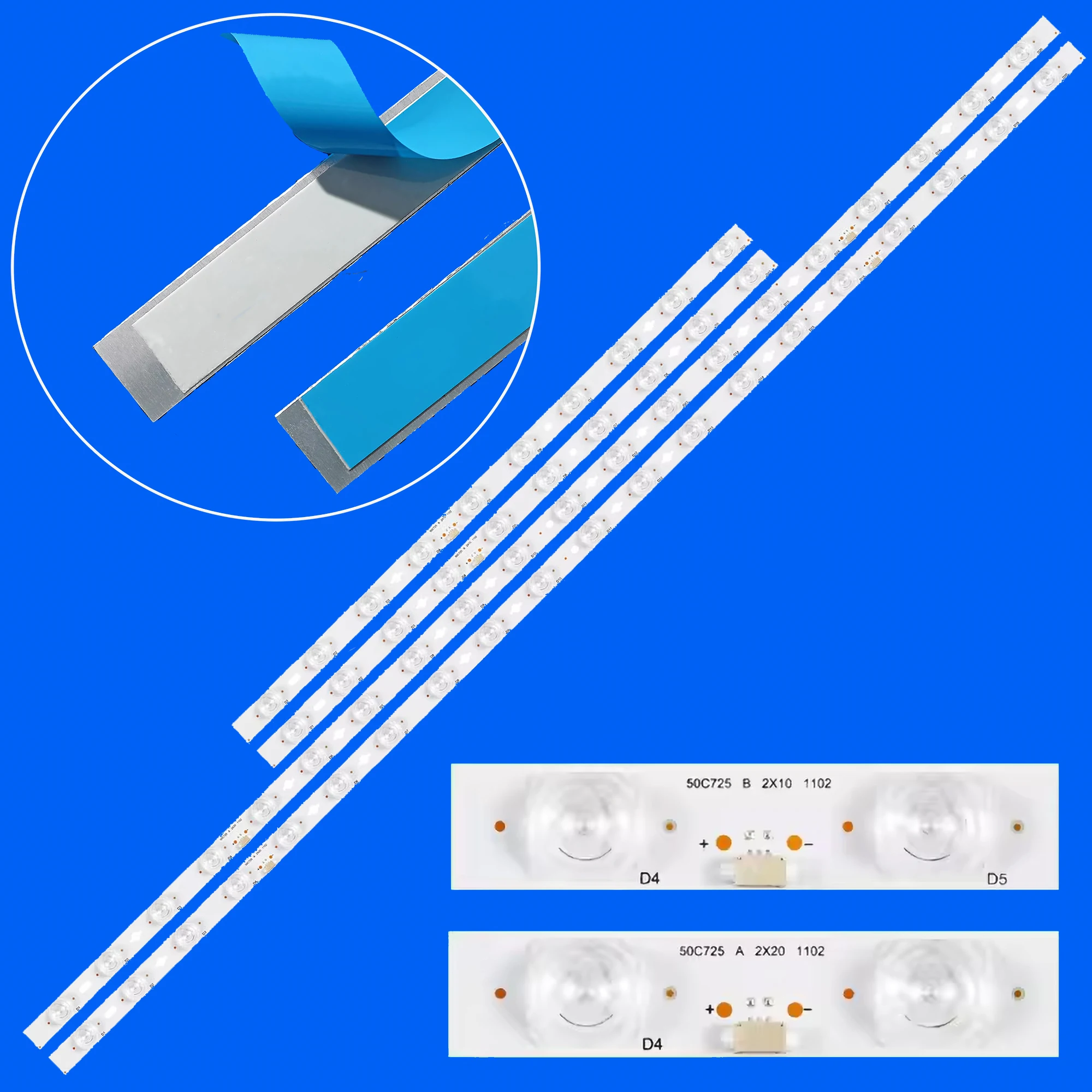 

Светодиодная подсветка Strio 50C725 A 2X20 1102 50C725 B 2X10 1102 для 50C725K 50C726 50C722 50C725 50C721 LVU500NDEL HS9W15 V1