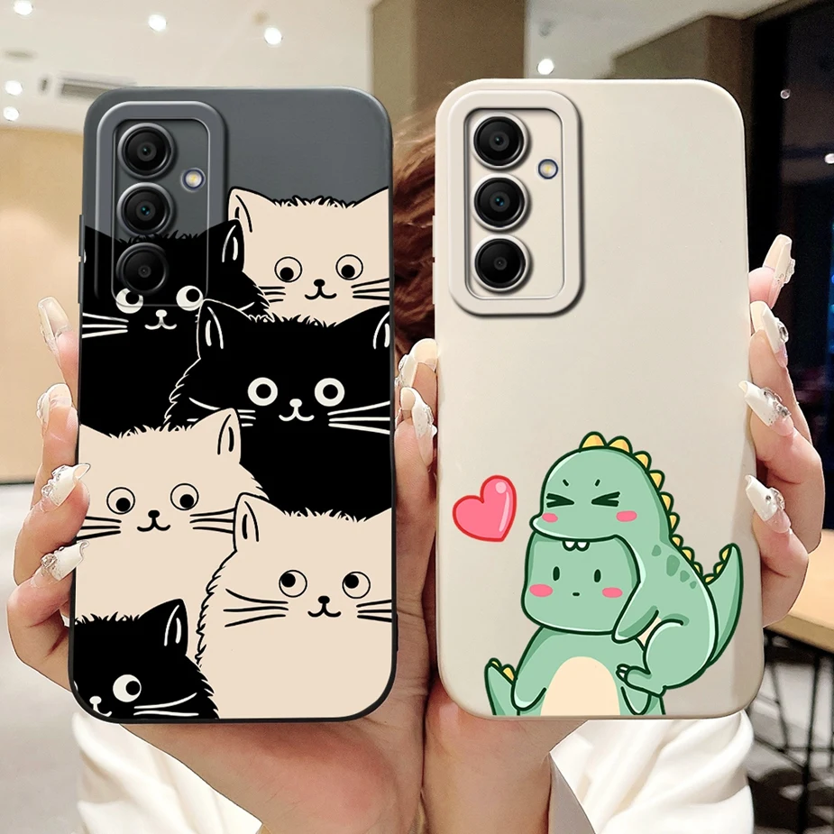 For Samsung Galaxy A16 Case SM-A165F Cute Cat Dinosaur Cartoon Cover Durable Phone Case For Samsung A16 A 16 5G A166B Soft Shell