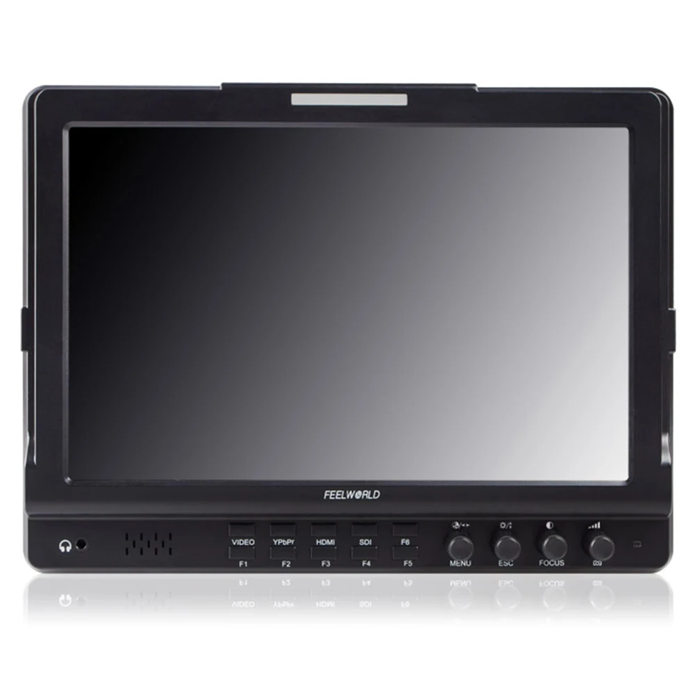 Feelworld Monitor de campo de cámara de 10,1 pulgadas FW1018V1 Full HD 1920x1200 pantalla IPS HDMI YPbPr entrada de Audio y vídeo para cámaras DSLR