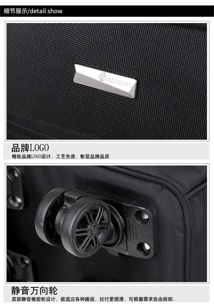 Business-Rucksack für den Außenhandel, Großer Multifunktionaler Doppel-Rucksack, Studentenrucksack, Leichtgewichtig – Detail 30