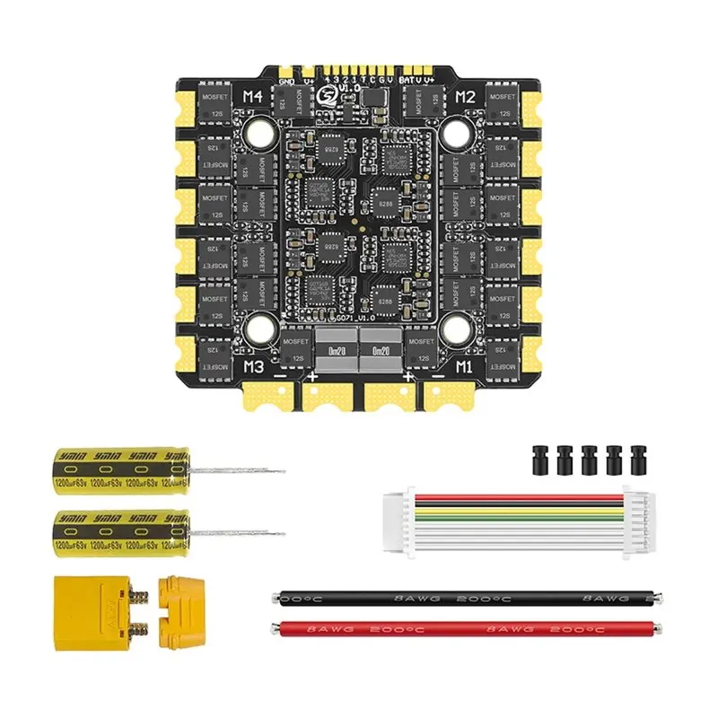 【NEW USER EXCLUSIVE】SEQURE E130 G2 4-12S 130A ESC Kit 4IN1 ESC Featuring AM32 Firmware For FPV Drone Racing