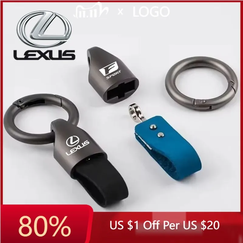 

2026 Hot Interior Stickers Luxury Men Women Suede/Metal Key Chain Fashion Keychain Key Ring Holder For Lexus F SPORT IS250 IS200