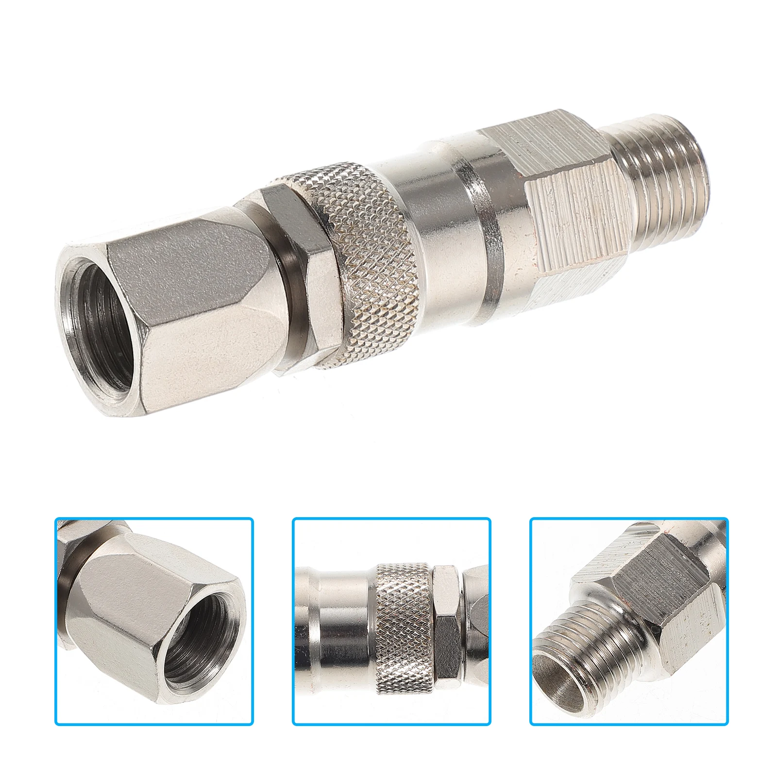 360 Degree Rotatable Stainless Steel Swivel Joint For Airless Paint Sprayers Durable No Knots Professional Painting Accessories