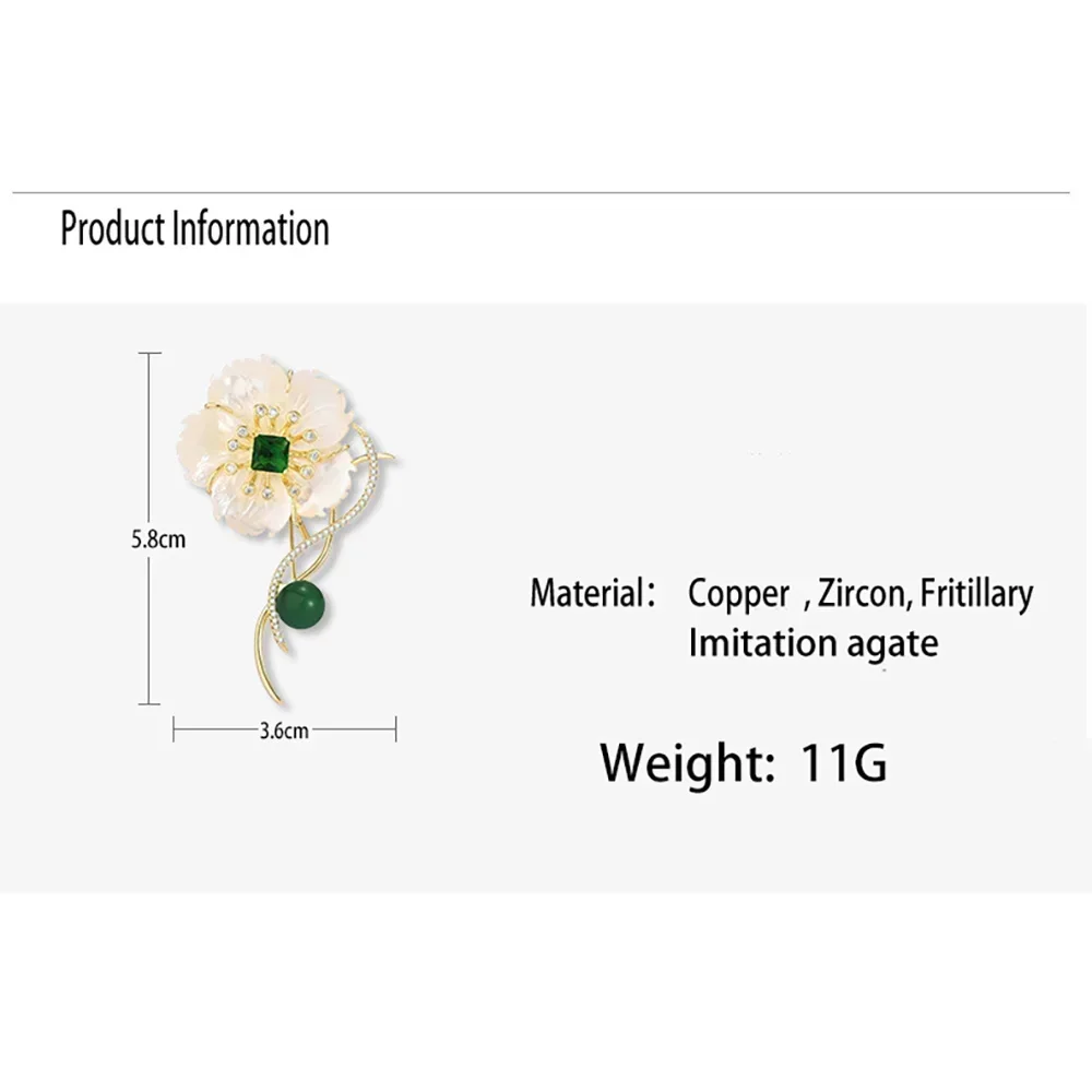 Luxurious Cubic Zirconia Copper Gold-plated Brooches Elegant Begonia Crystal Corsage Lady Coat Suit Accessories Pins Gifts