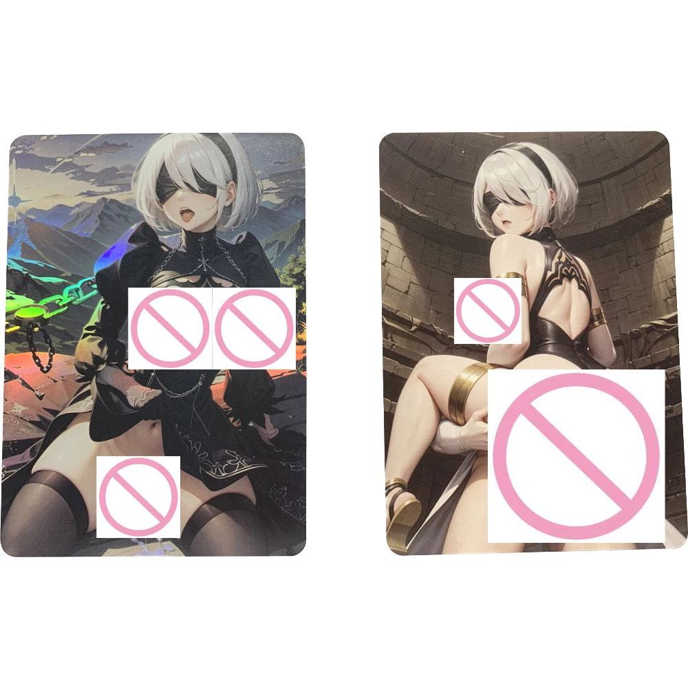 

Nier:automata Yorha No.2 Type B Sexy Anime Girl Nude Card Collection Card Big Breasted Big Butt Refractive Colorful Flash Gifts