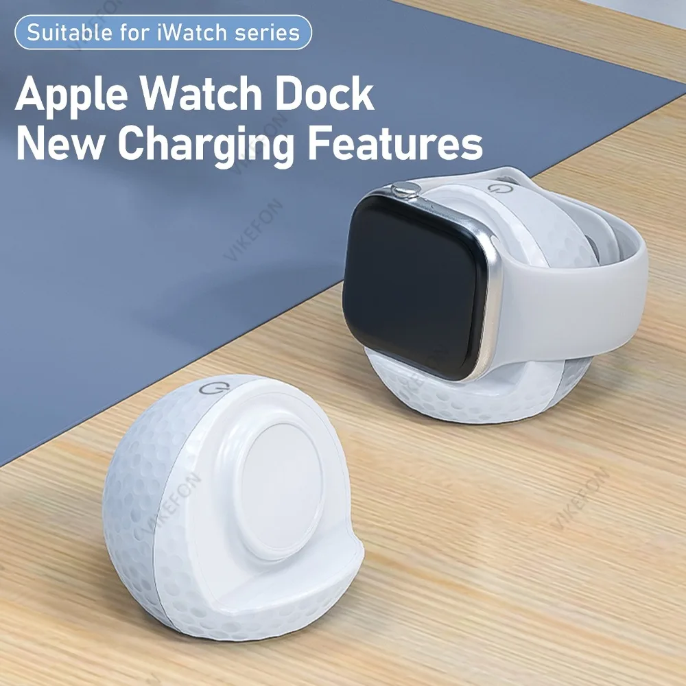 

Беспроводная зарядная подставка для умных часов с RGB-подсветкой для Apple Watch серии 11, 10, 9, 8, 7, 6, 5 4, 3 2, 1 SE/SE 2 Ultra 3/2, док-станция для быстрой зарядки