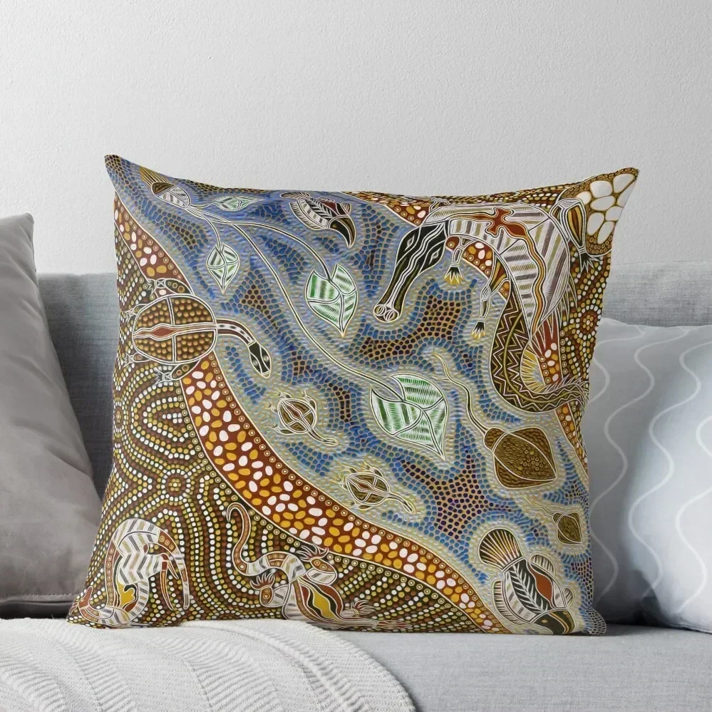 

Aboriginal Art Throw Pillow christmas cushions covers bed pillows pillow