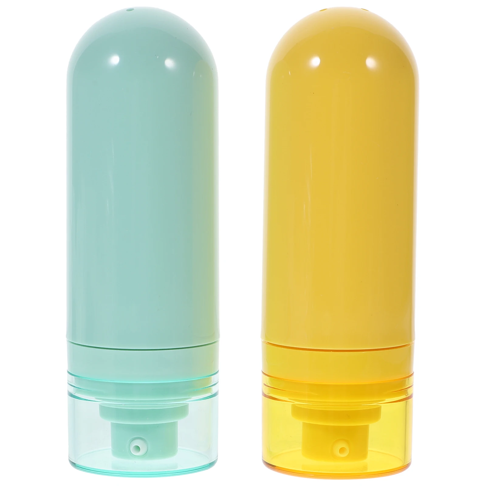 2Pcs Travel Shampoo Bottles Portable Squeeze Dispenser Toiletry Lotion Bottle Empty Refillable Sub Packing Safe Leak