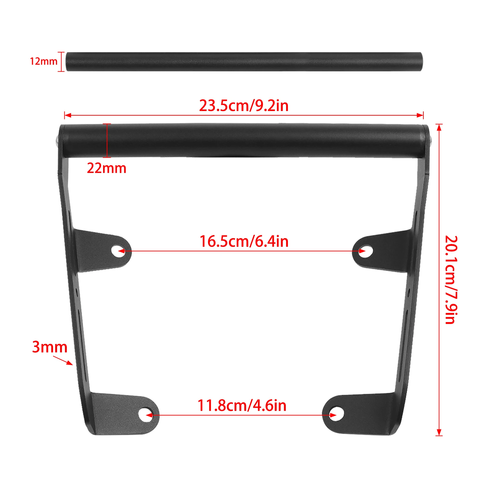12MM/22MM GPS Navigation Bracket For Loncin VOGE Valico DSX900 DSX 900 900DSX Motorcycle Accessories Phone Stand Holder Support