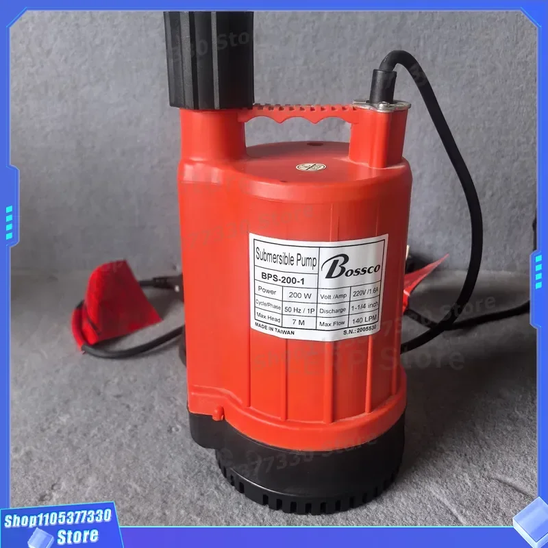 Electric Submersible Plastic Pump for Swimming Pool Water Transfer and Storm Drainage Cleaning High Efficiency Portable