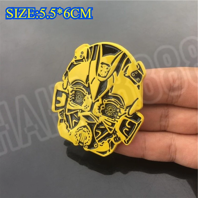 3D Pure Metal Car Stickers Autobots Logo Transformers Badge Emblem Rear Rear Emblem for Mobile Phone Laptop Fashion Decoration