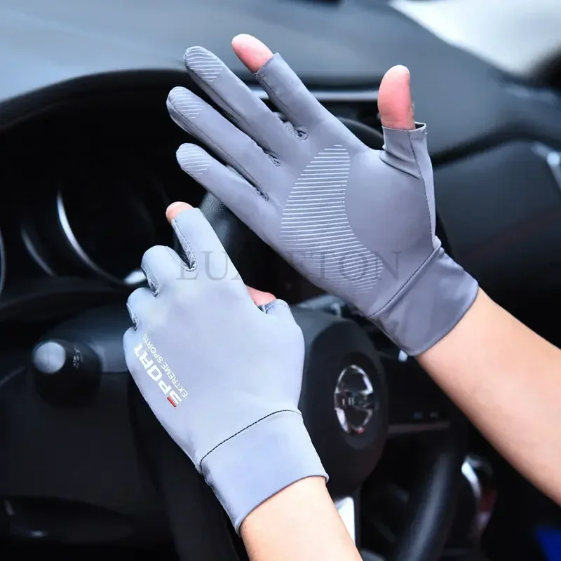 Breathable Spring Autumn Gloves Thin Short Half Finger Bike Gloves Men/Women Tight Fitness Summer Sports/Driving/Biking Gloves