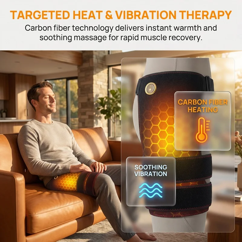 

Electric Heating Massage Hip Braces Adjustable Supports Wrap for Men Women Hot Compress Thigh Hip Groin Relief Physical Healing