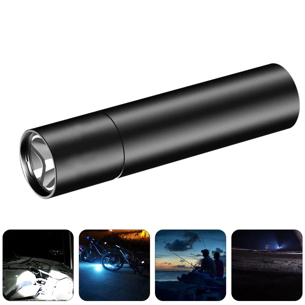 

1pc Flashlight Keychain Portable LED Mini Outdoor Camping Waterproof Aluminum Alloy Dimmable for Night Riding Fishing Repair