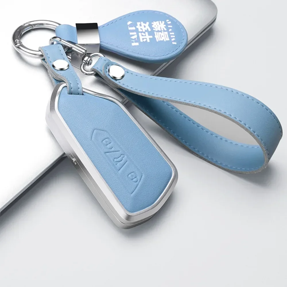 Alloy Leather Car Key Case Cover For VW Volkswagen Golf 8 MK8 ID.3 ID.4 Cupra Skoda Octavia A8 SEAT Leon MK4 Formentor Tarraco
