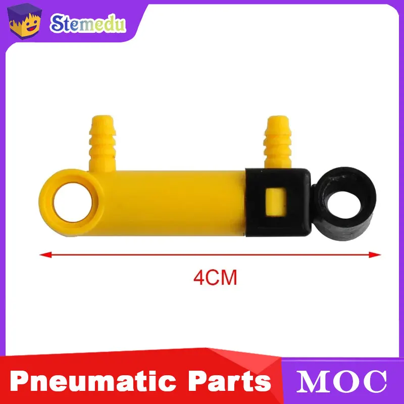 1*5 V2 กระบอก PNEUMATIC PUSH Rod 19475 ชิ้นส่วนการวิเคราะห์ชิ้นส่วนนิวเมติก MOC Building Blocks DIY อิฐอุปกรณ์เสริมของเล่นเด็กของขวัญ