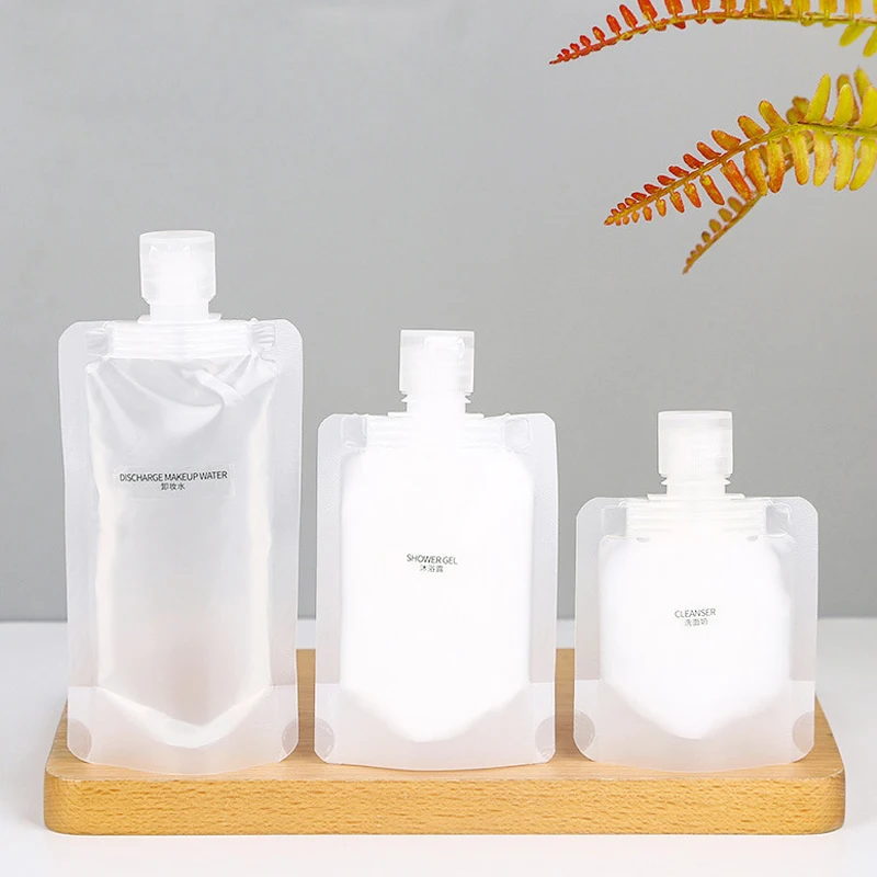 10Pcs 30/50/100ml Travel Dispenser Packaging Bag Liquid Lotion Portable Reusable Shampoo Cosmetic Leakproof Storage Containers