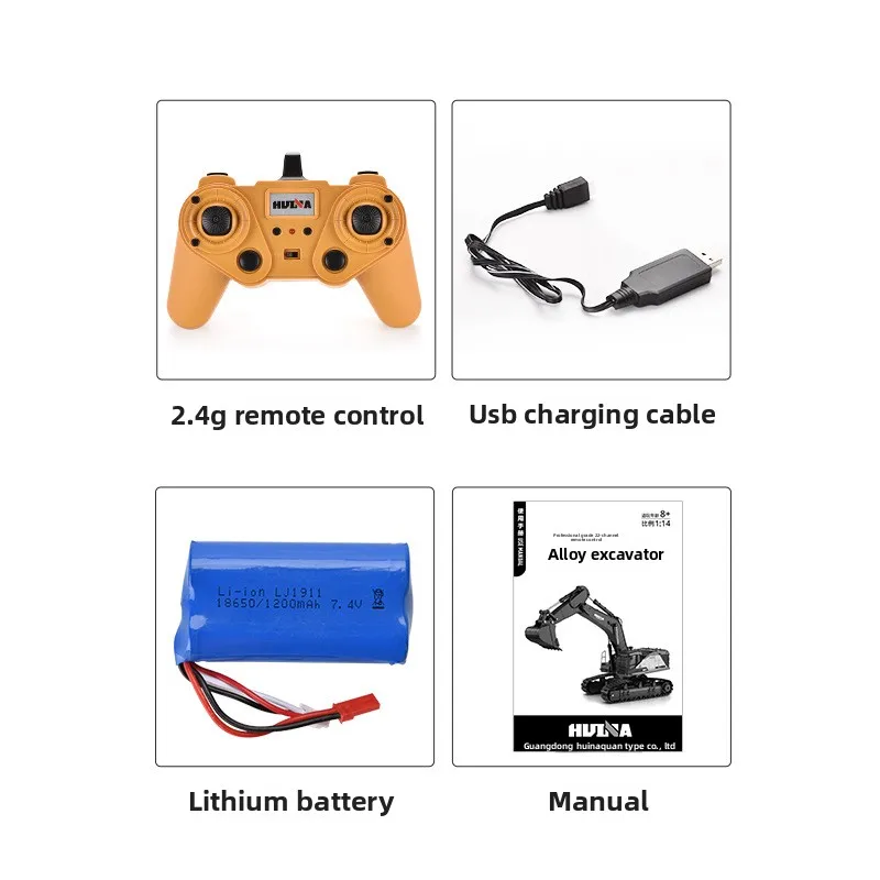 Huina 592 Legierung RC Bagger Fernbedienung Engineering Auto Modell Spielzeug für Kinder Jungen Große Lade Simulation Maschine