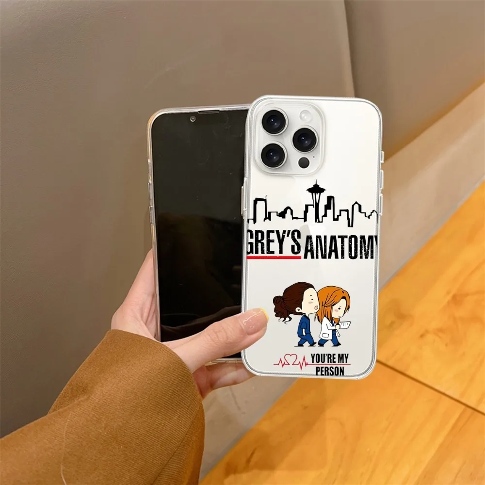 Greys Anatomy You are my person  Phone Case For iPhone 15 14 13 12 11 Mini Pro Max X XR XSMax 7 8 Plus SE20 Transparent Cover