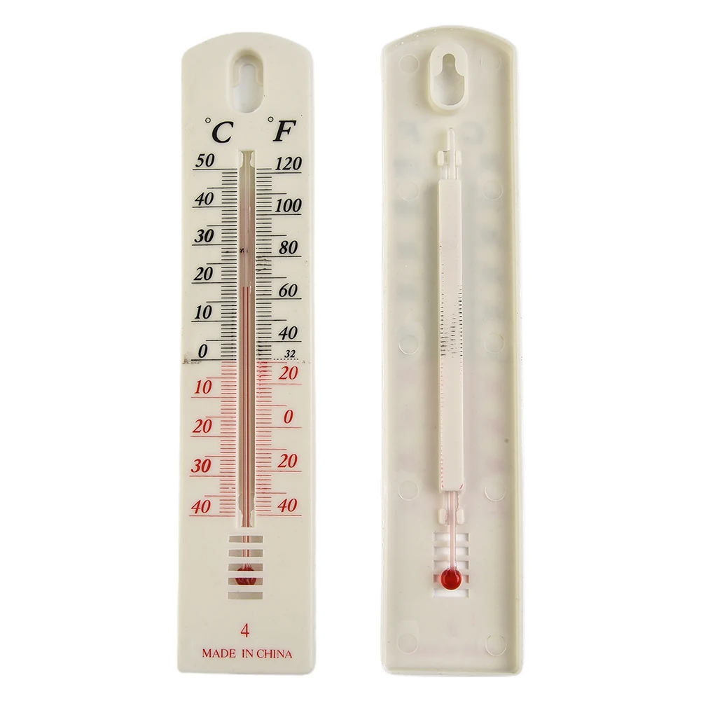 Precise Analog Thermometer for Room and Garden Fahrenheit and Celsius Readings Fade Resistant Easy Installation