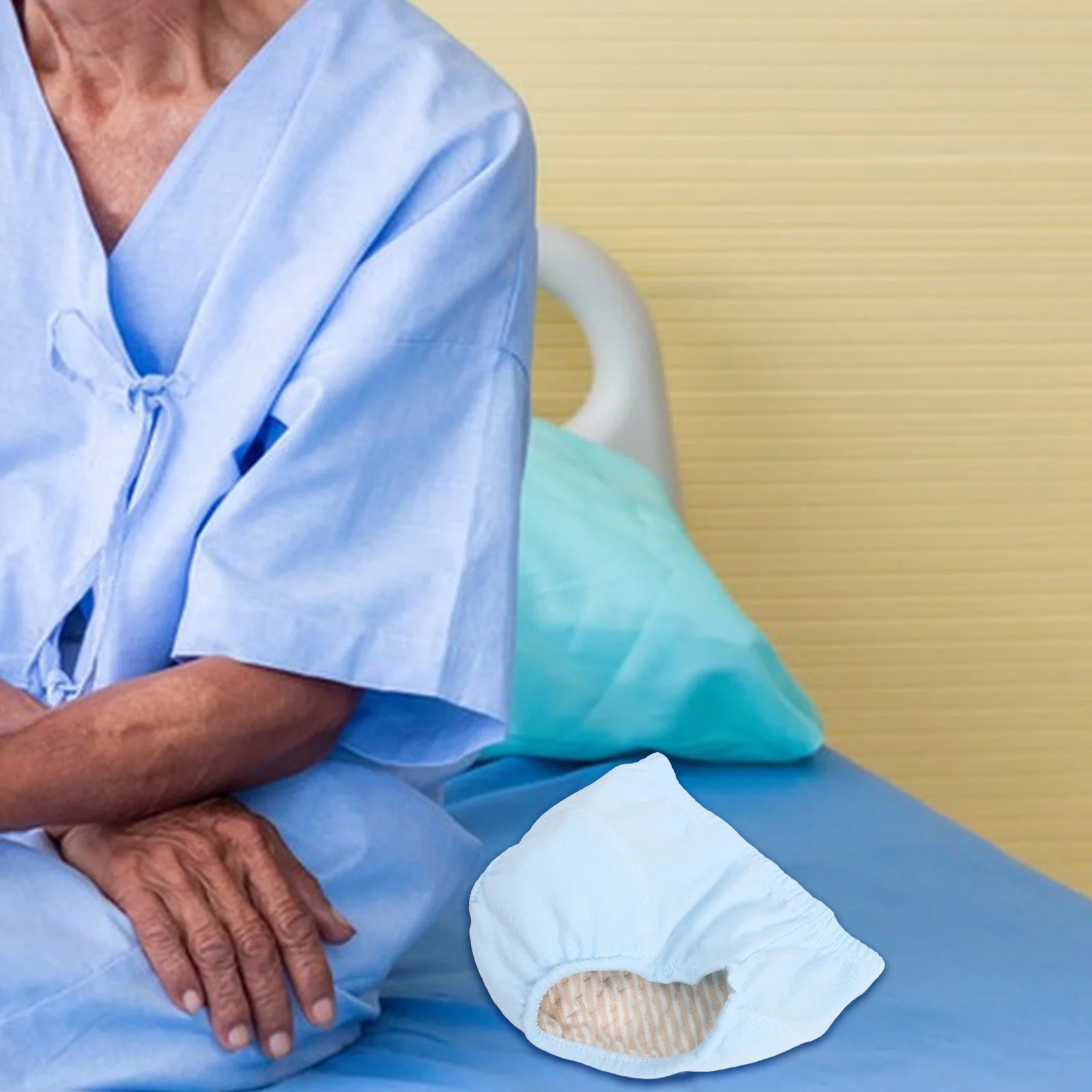 

Elderly Anti Urine Pants XL 80CC Shallow Blue Waterproof Breathable Reusable Washable Diapers Incontinence Care Comfort