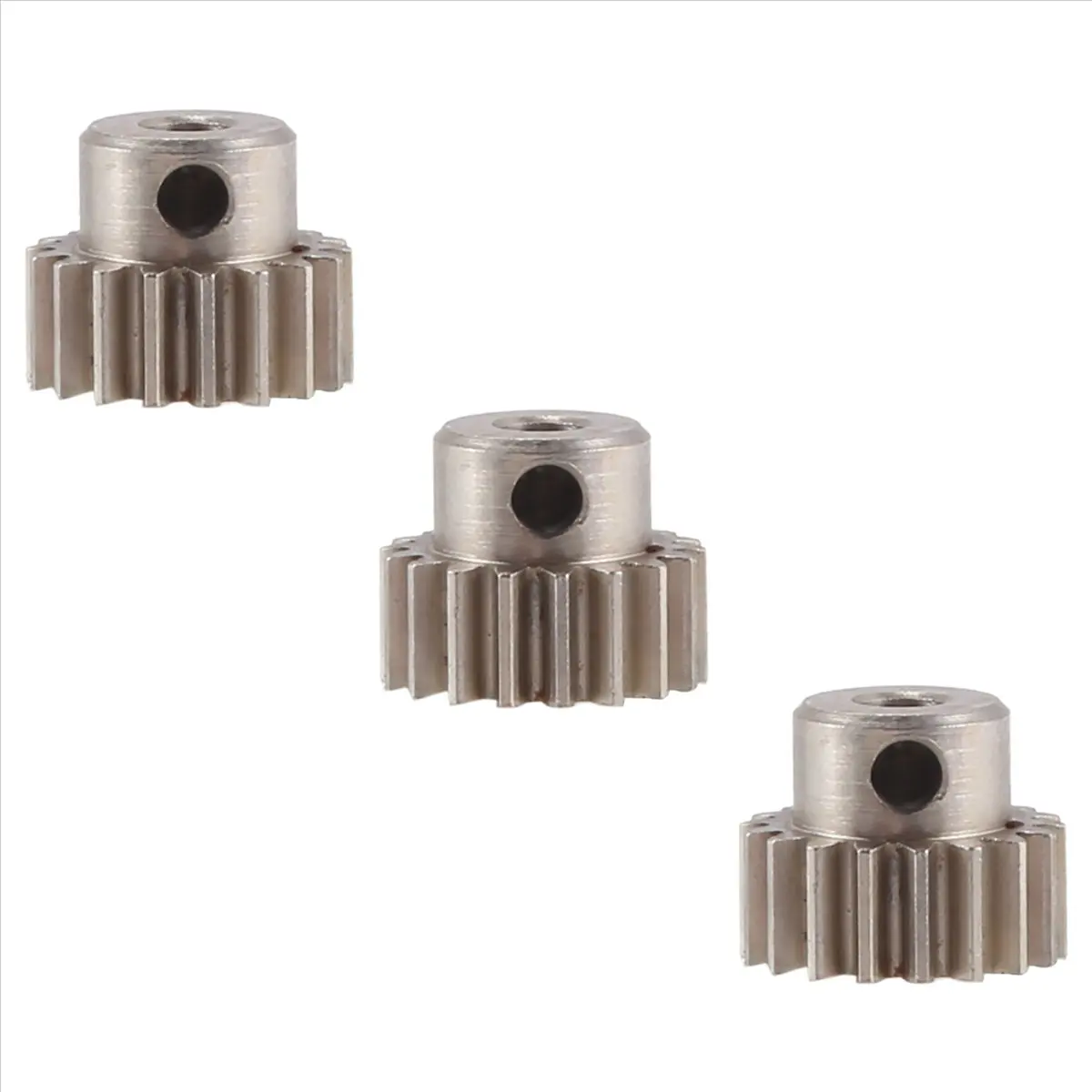

Металлическая шестерня двигателя A48U 3PCS 3.175mm 32DP 48DP 64DP M0.6 M0.8 для радиоуправляемых машин 1/10 1/8 3650 3660, 18 зубьев