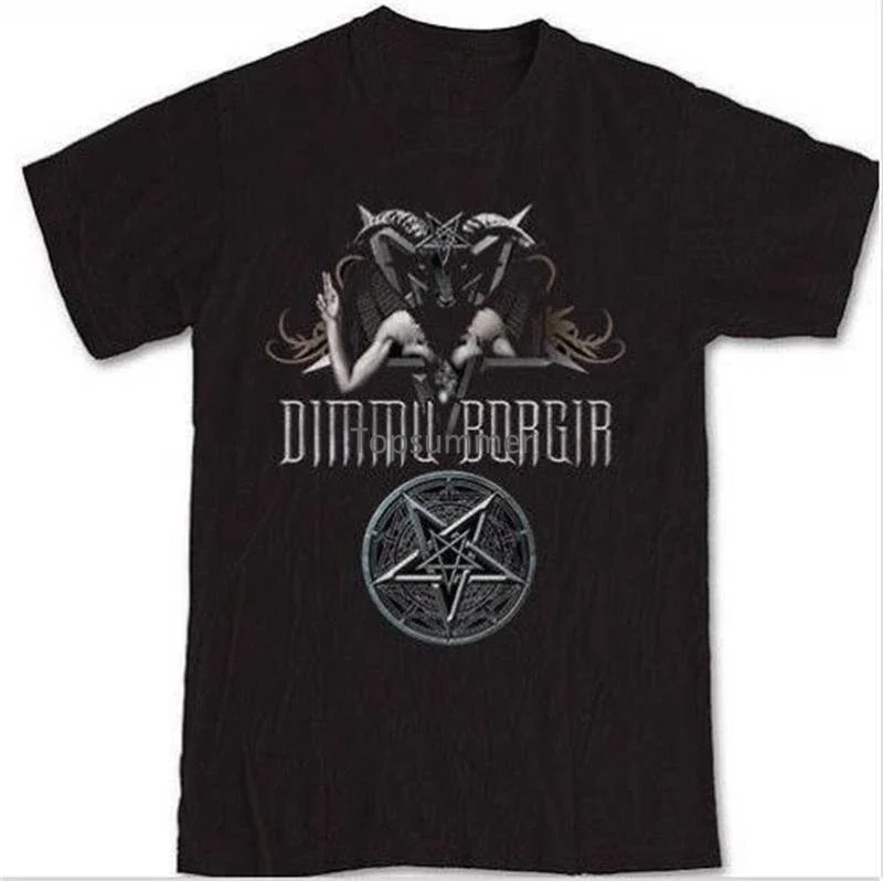 Clothing T Shirt Crew Neck Short Dimmu Borgir Compression Mens T Shirts