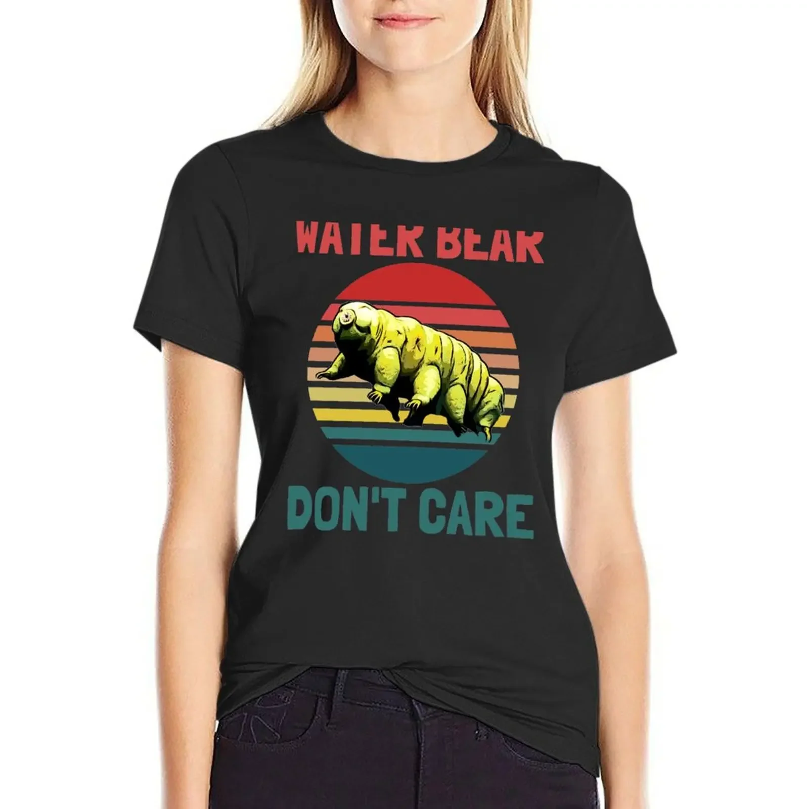 

Water bear don't care T-Shirt vintage clothes shirts graphic tees Women's tee shirt