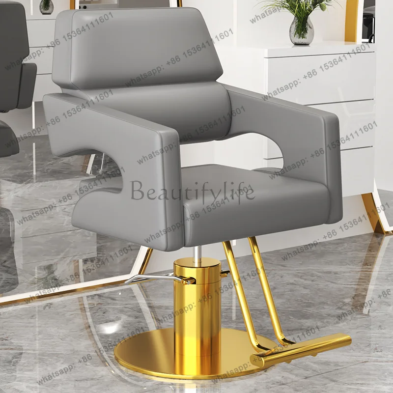 LSUnique Beauty Barber Chairs Premium Design Style Minimalist Salon Chairs Space Saving Italian Friseurstuhl Salon Furniture