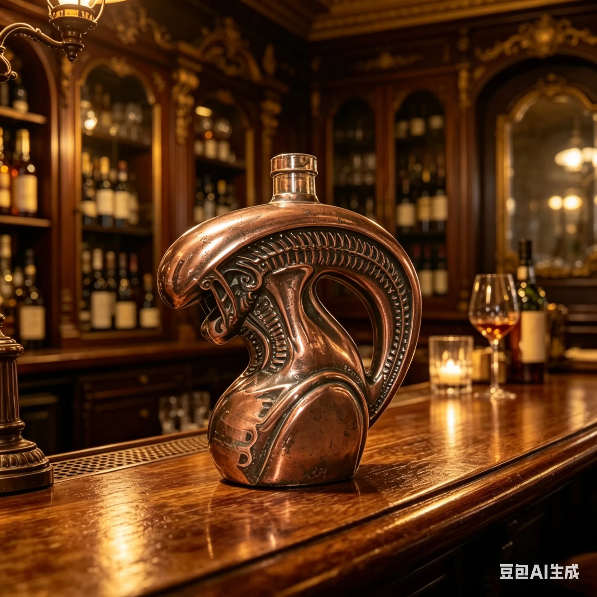Special-shaped monster-shaped glass decanter, whiskey sub-packaging bottles, trendy wine set collection decorations