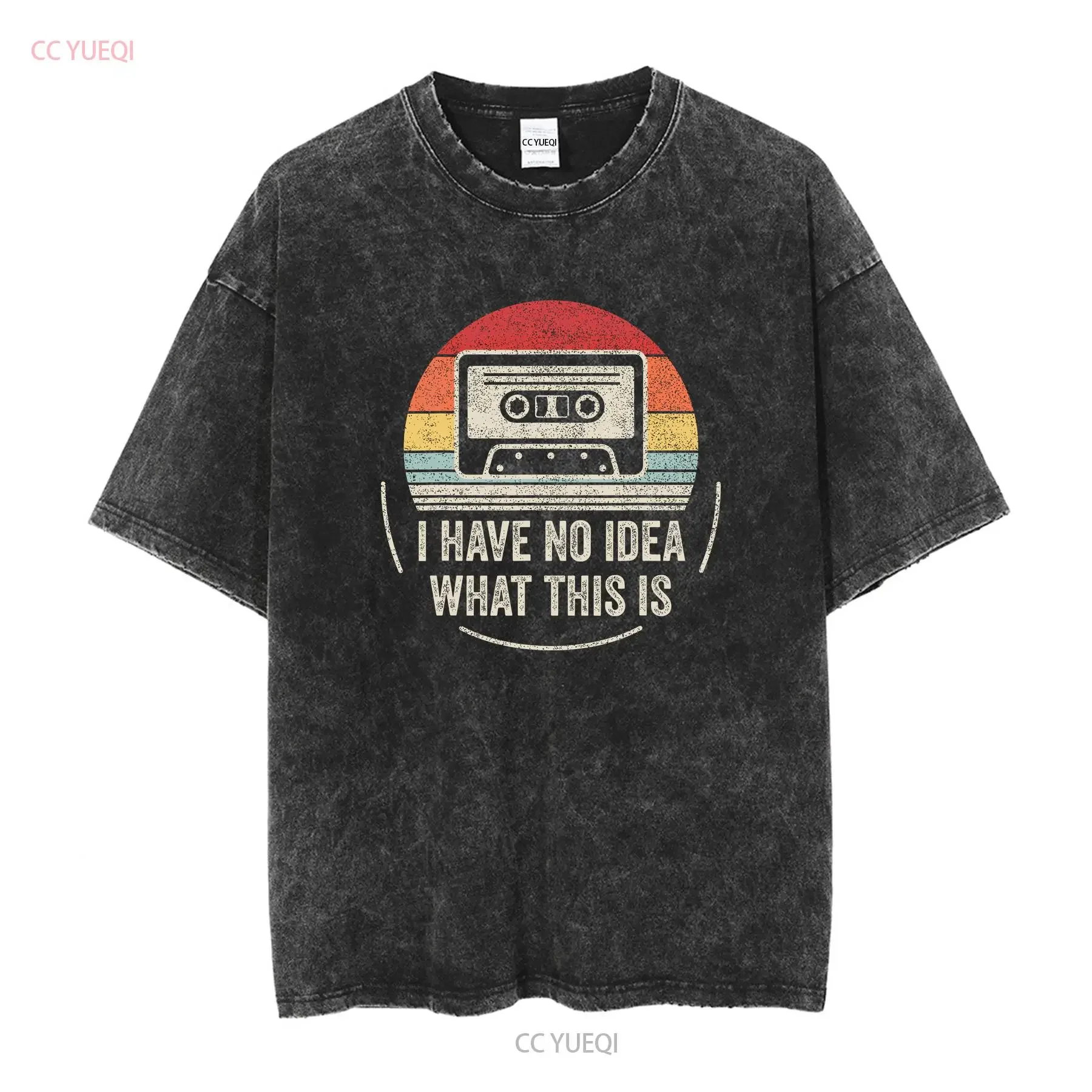 Retro I Have No Idea What This Is Kids Funny Cassette T Shirt SweaT 18311 vintage Washed Unisex homme Slightly Casual Soft