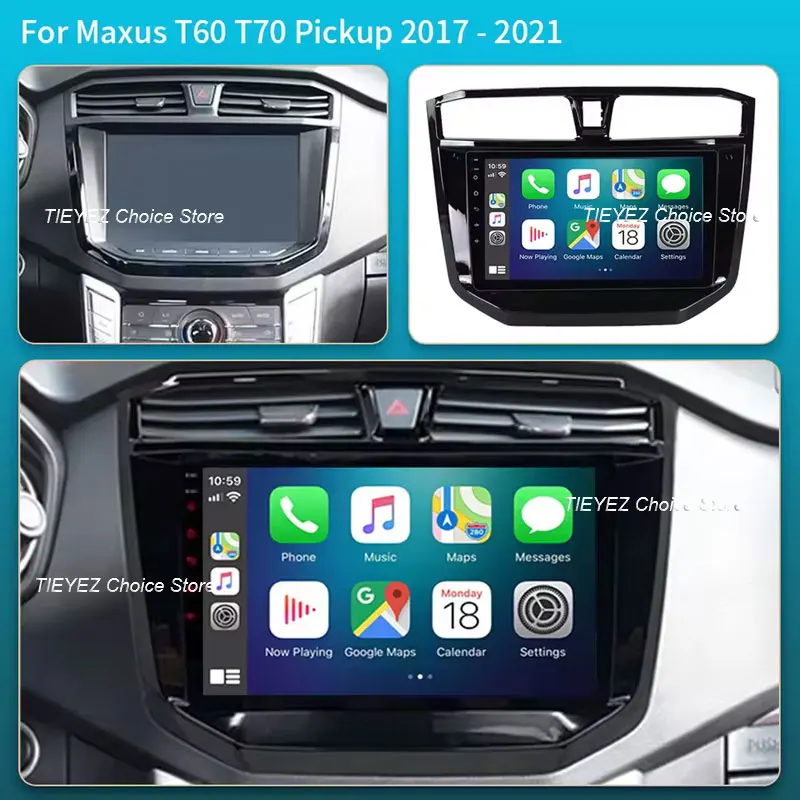 Android 16 WiFi 4G Carplay UTO Car Radio for Maxus T70 T60 MG Extender LDV D20 2019-2021 Navigation GPS Video Player Multimedia
