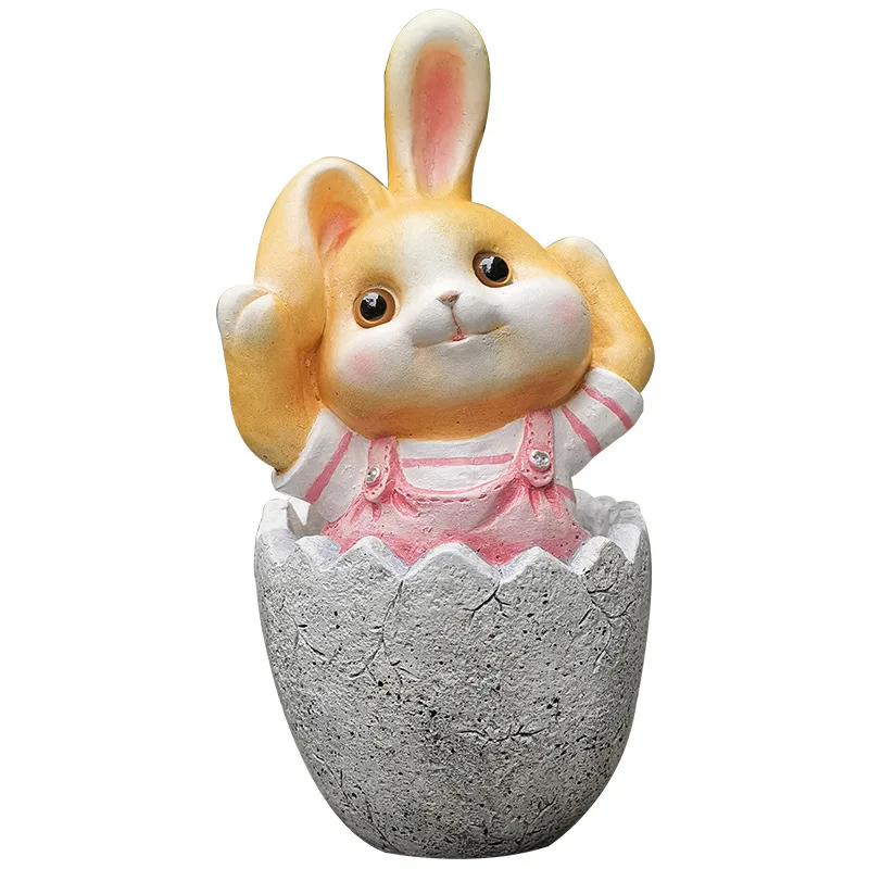 

Garden decoration cute rabbit flower pot terrace arrangement landscaping kindergarten simulation animal ornament