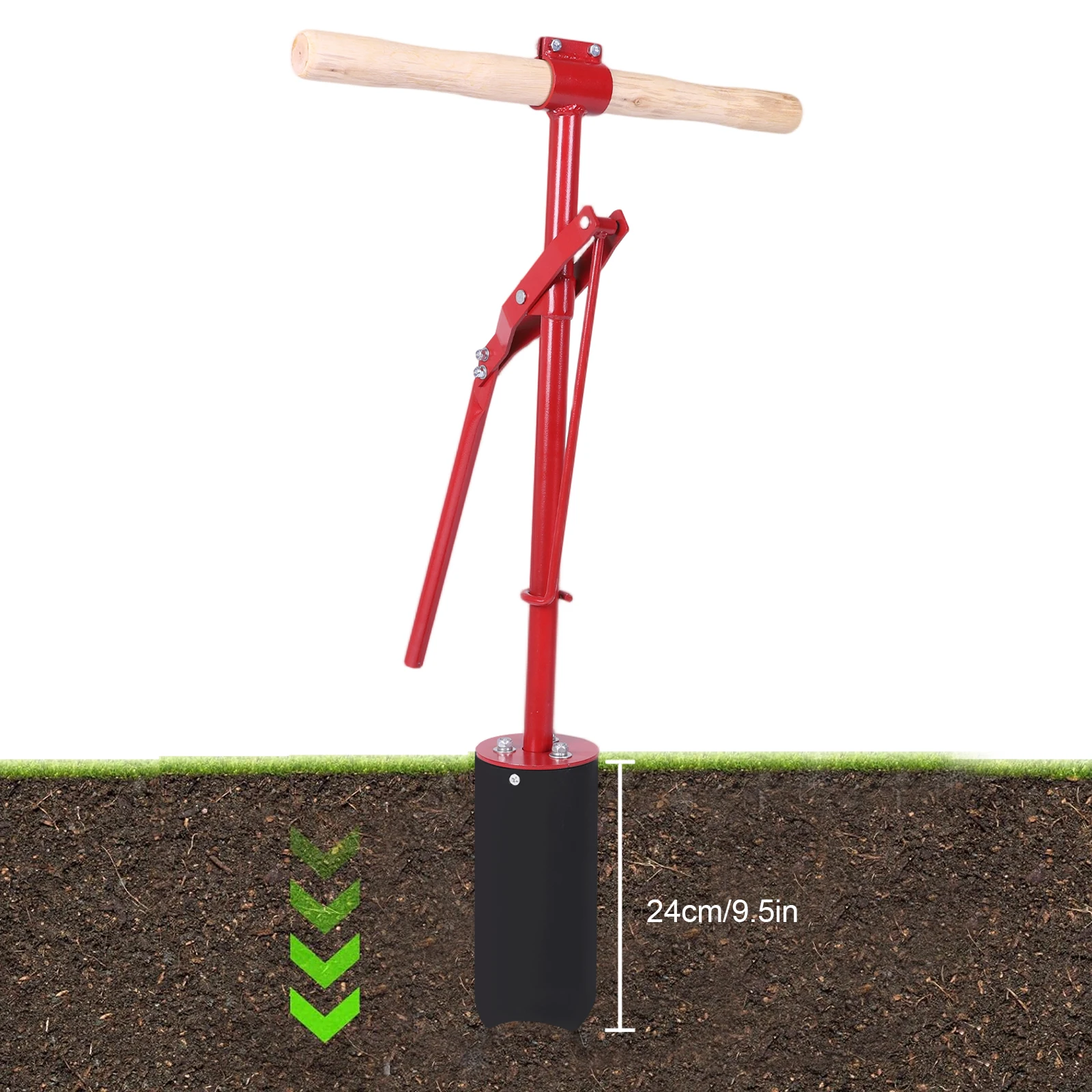 Manual Golf Putting Green Hole Cutter Green Lever Action Hole Cutters Punch Machine with Manual Operation Machine Golf Course Ac