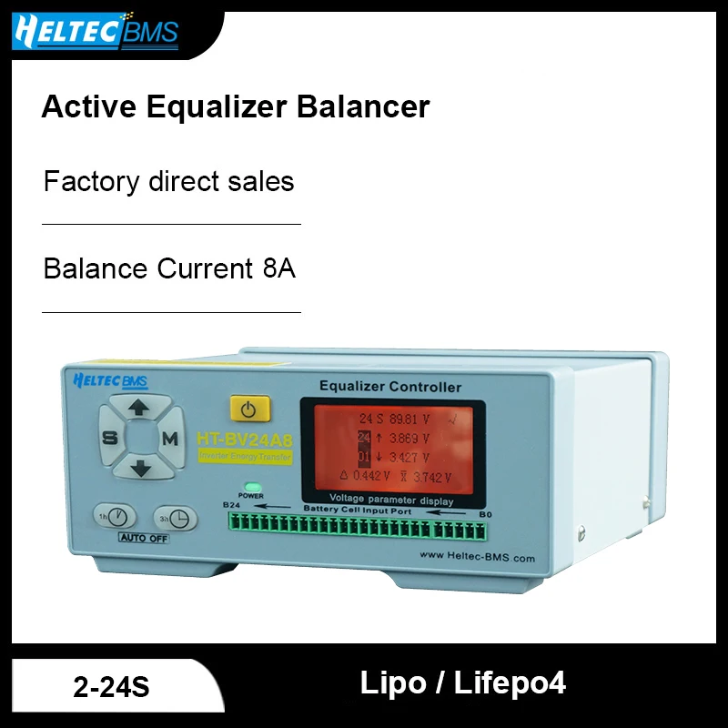 HeltecBMS 2-24S 8A aktywny korektor Balancer Lifepo4 Lipo Lipo do naprawy baterii korektor Instrument gurda Balancer