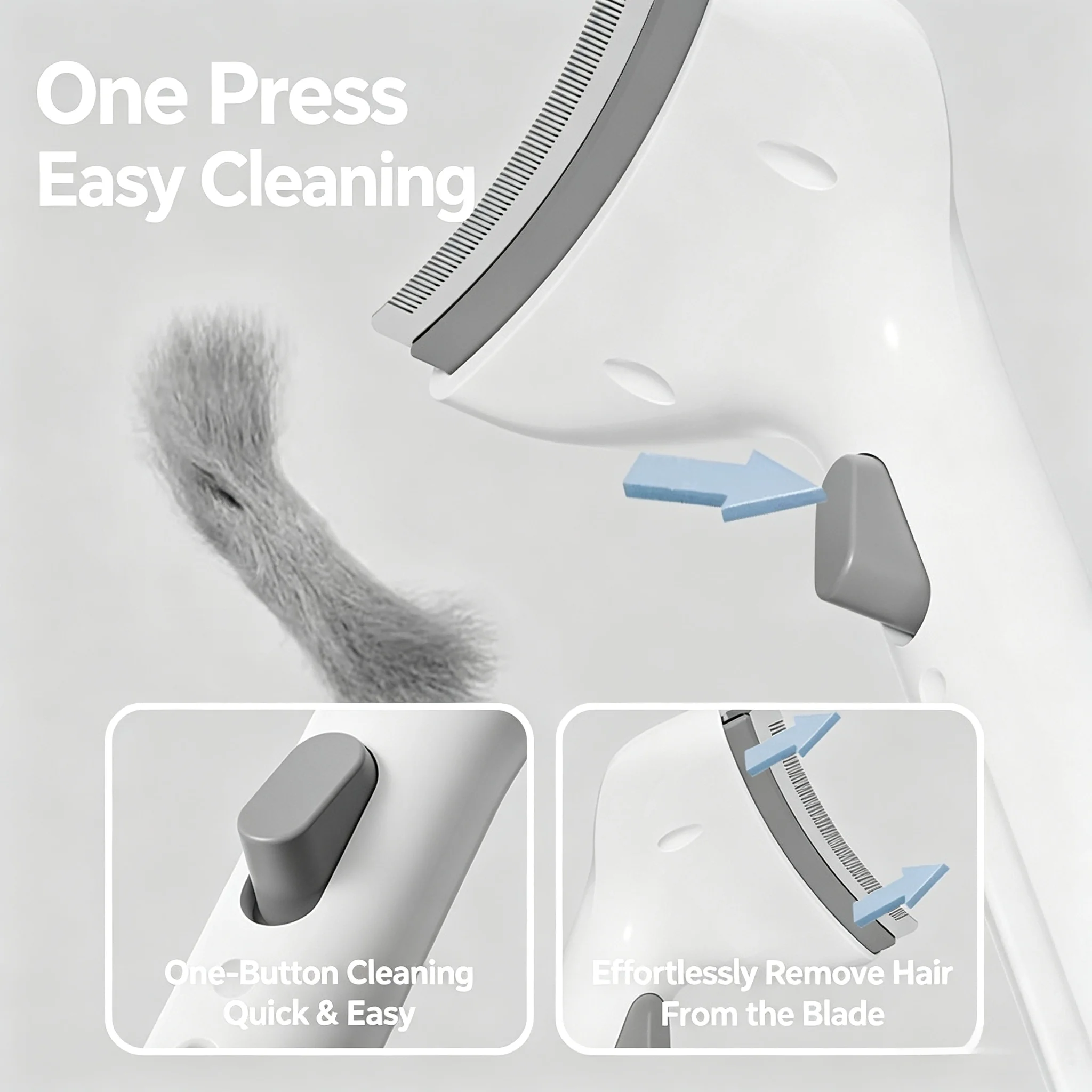 Pet Hair Thinning Comb Cat Dog Floating Hair Remover Brush One-key Hair Push Pet Grooming Brush Pets Cleaning Beauty Tool