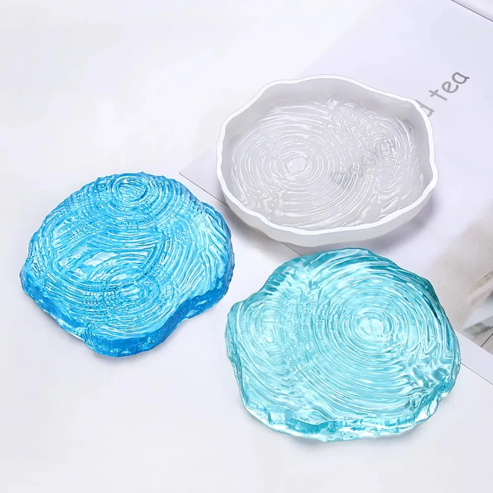 

Resin Drop Glue Ripple Coaster Mold, Square Tea Tray, Light Luxury Tray Decoration, Creative Home Accessories, Living Room