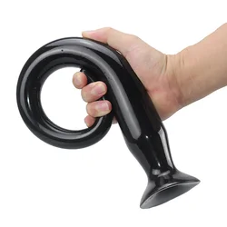 Consolador Anal súper largo, masajeador de próstata, tapón Anal para estimulación, Juguetes sexuales anales, dilatador, tapón Anal grande para tienda Sexual Unisex