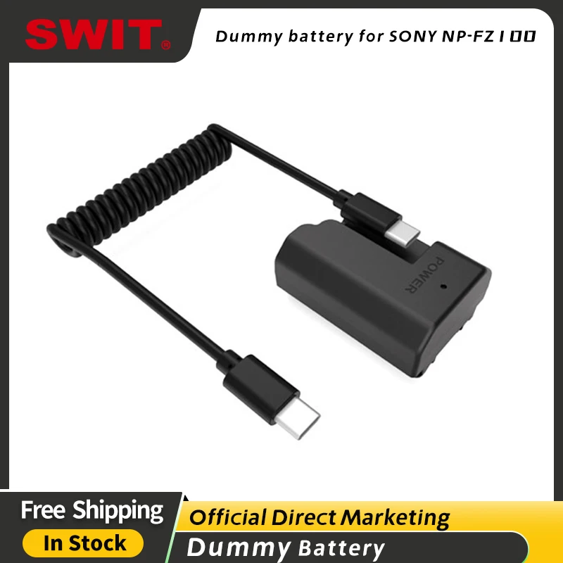 

SWIT DB-FZ100 SONY NP-FZ100 USB-C Dummy Battery