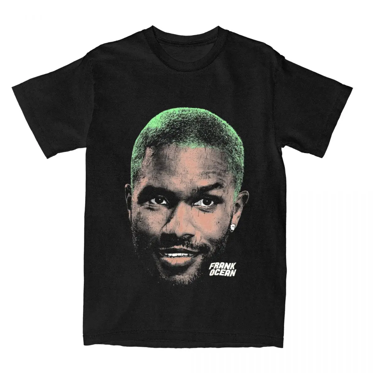 Funny Frank Oceans Head Rapper T-Shirts Men Women\'s Cotton Tees Shirt Big Size Clothing