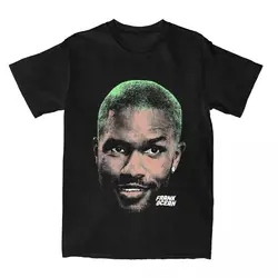 Funny Frank Oceans Head Rapper T-Shirts Men Women's Cotton Tees Shirt Big Size Clothing