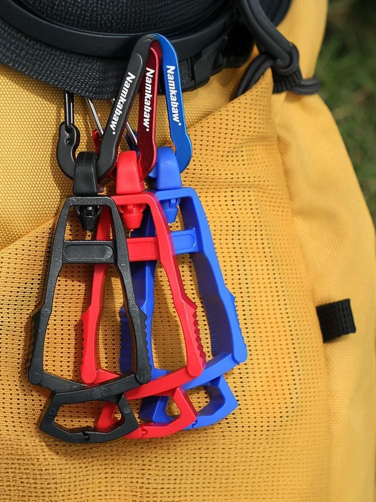 1 szt. Klips do rękawic outdoorowych, uniwersalny haczyk zapobiegający zgubieniu, uchwyt na rękawice robocze, klips do kluczy, zacisk zabezpieczający, narzędzia kempingowe — 2