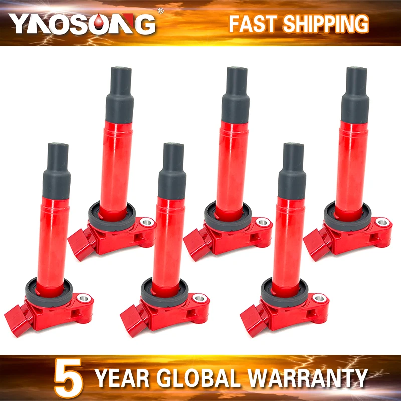 

6PCS GP POWER IGNITION COIL 9091902234 9008019016 UF267 C1175 FOR Lexus ES300 RX300 Toyota Avalon Camry Highlander 3.0L V6 1MZ