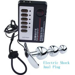 Prodotti del sesso Shock elettrico Plug anale accessori stimolazione impulso massaggio del corpo Butt Plug masturbazione giocattoli del sesso per le coppie