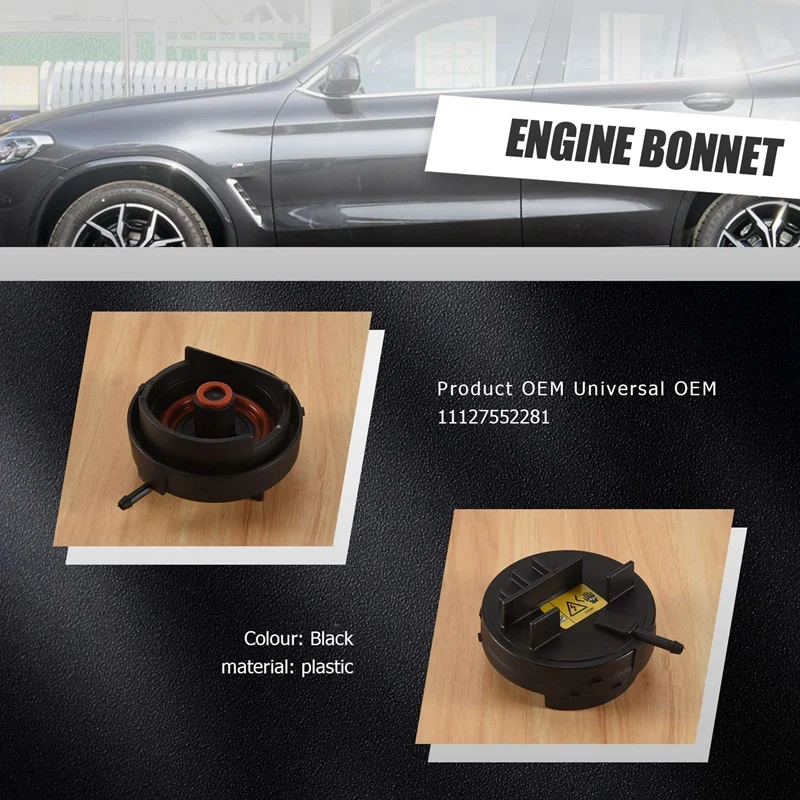 

11127552281 Engine Air Valve Caps Cover For Bmw E60 E65 E66 E70 E83 E88 E85 E90 E91 E92 F10 N52 128I 328I 528I X3 X5 Z4 Cap